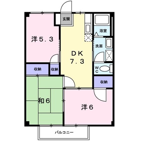 箱作駅 徒歩11分 2階の物件間取画像